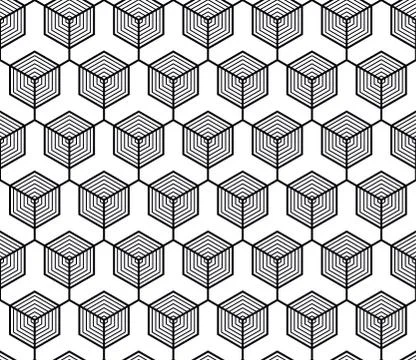 Vector seamless geometric pattern. Classic Chinese ancient fully editable Stock Illustration