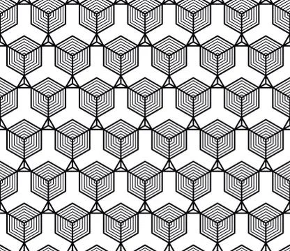 Vector seamless geometric pattern. Classic Chinese ancient fully editable Stock Illustration