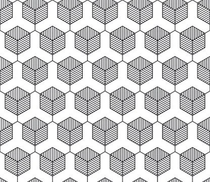 Vector seamless geometric pattern. Classic Chinese ancient fully editable Illustrazione stock