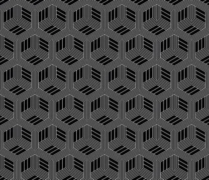 Vector seamless geometric pattern. Classic Chinese ancient fully editable Stock Illustration