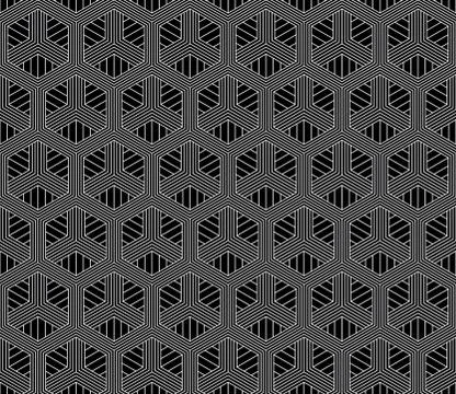 Vector seamless geometric pattern. Classic Chinese ancient fully editable Stock Illustration