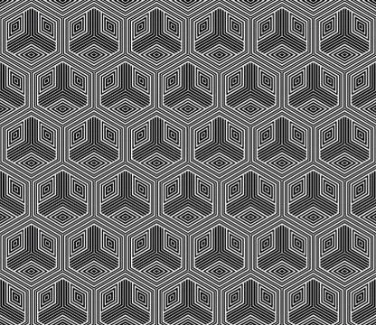 Vector seamless geometric pattern. Classic Chinese ancient fully editable Stock Illustration