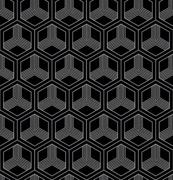 Vector seamless geometric pattern. Classic Chinese ancient fully editable Stock Illustration