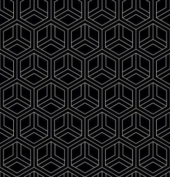 Vector seamless geometric pattern. Classic Chinese ancient fully editable Stock Illustration