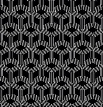 Vector seamless geometric pattern. Classic Chinese ancient fully editable Stock Illustration