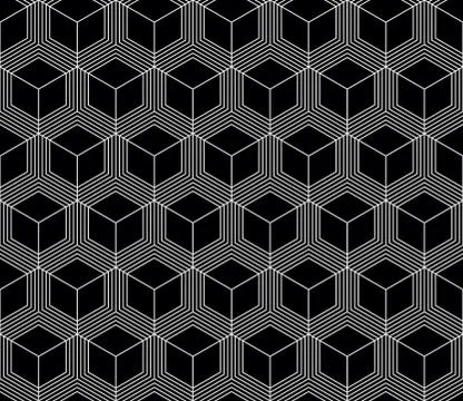 Vector seamless geometric pattern. Classic Chinese ancient fully editable Stock Illustration