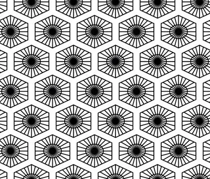 Vector seamless geometric pattern. Classic Chinese ancient ornament Stock Illustration