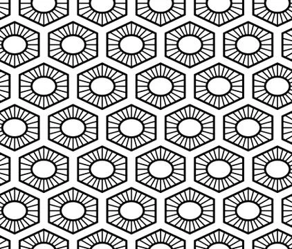 Vector seamless geometric pattern. Classic Chinese ancient ornament Stock Illustration