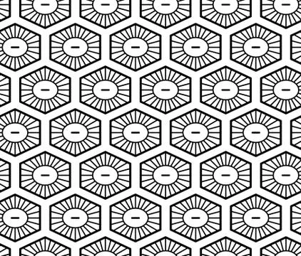 Vector seamless geometric pattern. Classic Chinese ancient ornament Stock Illustration