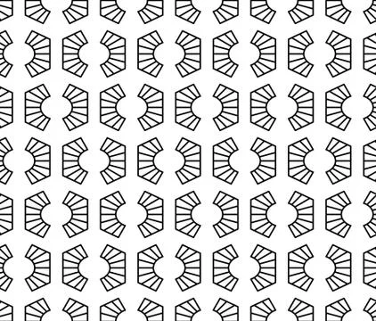 Vector seamless geometric pattern. Classic Chinese ancient ornament Stock Illustration