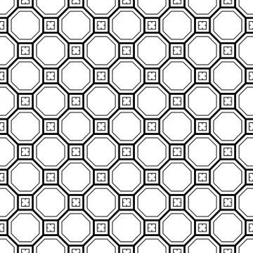 Vector seamless geometric pattern. Classic Chinese ancient ornament Stock Illustration
