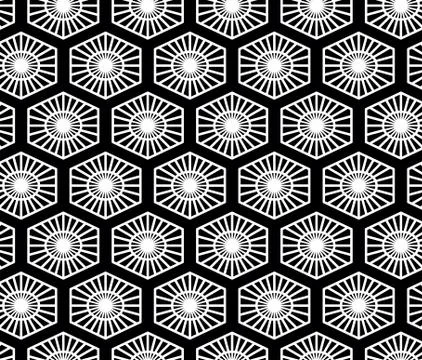 Vector seamless geometric pattern. Classic Chinese ancient ornament Stock Illustration