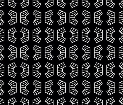Vector seamless geometric pattern. Classic Chinese ancient ornament Stock Illustration