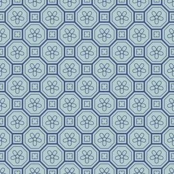 Vector seamless geometric pattern. Classic Chinese ancient ornament Stock Illustration