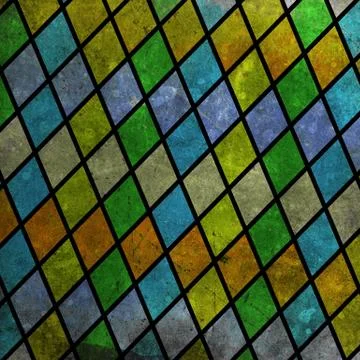 Vector seamless geometric pattern with colorful rombs Stock Illustration