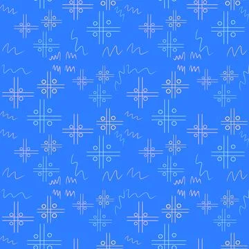 Vector seamless geometric pattern with colorful lines Stock Illustration