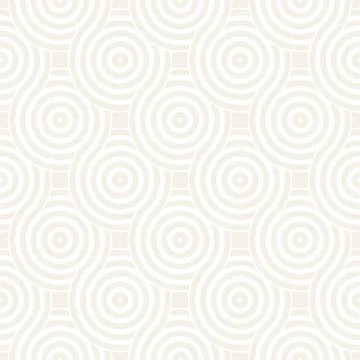 Vector seamless geometric pattern composed with circles and lines. Modern s.. Stock Illustration