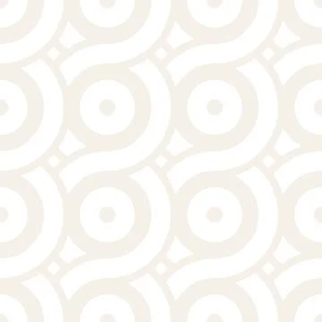 Vector seamless geometric pattern composed with circles and lines. Modern s.. Stock Illustration