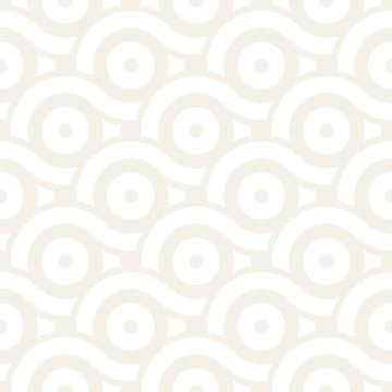 Vector seamless geometric pattern composed with circles and lines. Modern s.. Stock Illustration