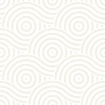 Vector seamless geometric pattern composed with circles and lines. Modern s.. Stock Illustration