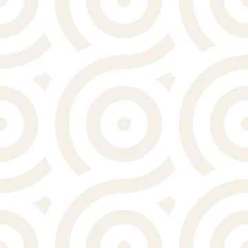 Vector seamless geometric pattern composed with circles and lines. Modern s.. Stock Illustration