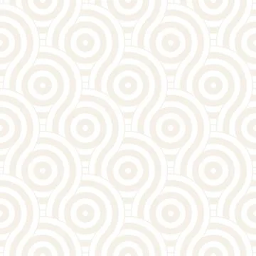 Vector seamless geometric pattern composed with circles and lines. Modern s.. Illustrazione stock