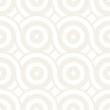 Vector seamless geometric pattern composed with circles and lines. Modern s.. Stock Illustration