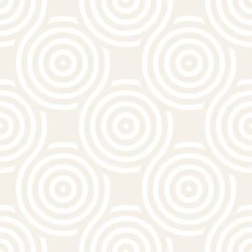 Vector seamless geometric pattern composed with circles and lines. Modern s.. Stock Illustration