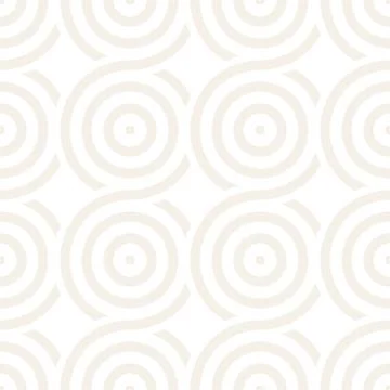 Vector seamless geometric pattern composed with circles and lines. Modern s.. Stock Illustration