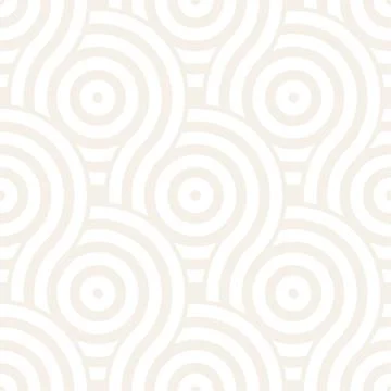 Vector seamless geometric pattern composed with circles and lines. Modern s.. Illustrazione stock