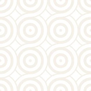 Vector seamless geometric pattern composed with circles and lines. Modern sty Stock Illustration