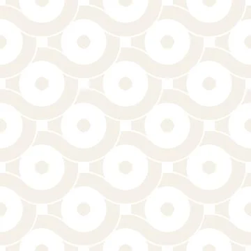 Vector seamless geometric pattern composed with circles and lines. Modern sty Stock Illustration