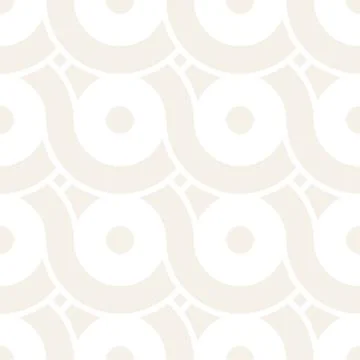 Vector seamless geometric pattern composed with circles and lines. Modern sty Stock Illustration