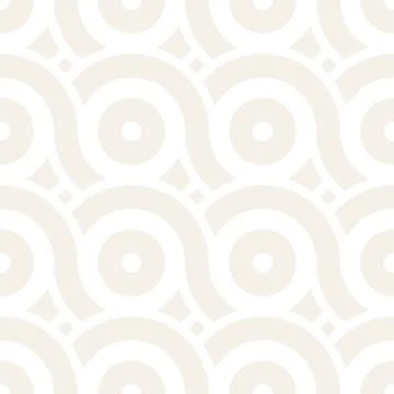 Vector seamless geometric pattern composed with circles and lines. Modern sty Stock Illustration