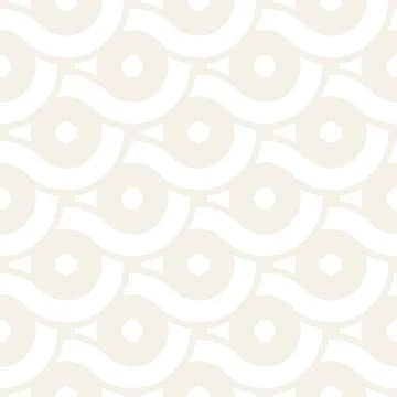 Vector seamless geometric pattern composed with circles and lines. Modern sty Stock Illustration