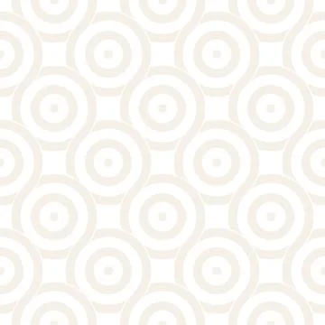 Vector seamless geometric pattern composed with circles and lines. Modern sty Stock Illustration
