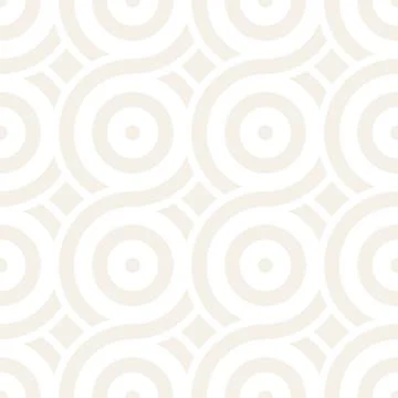 Vector seamless geometric pattern composed with circles and lines. Modern sty Illustrazione stock