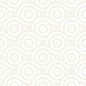 Vector seamless geometric pattern composed with circles and lines. Modern sty Stock Illustration