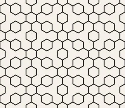 Vector seamless geometric pattern. Contemporary stylish tiles. Polygonal linear Stock Illustration
