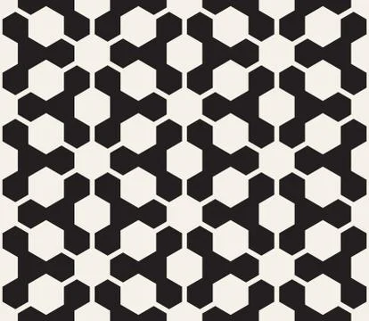 Vector seamless geometric pattern. Contrast abstract background. Polygonal grid 스톡 일러스트