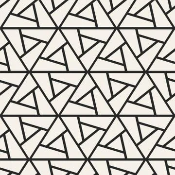 Vector seamless geometric pattern - creative triangle texture. Abstract イラスト素材