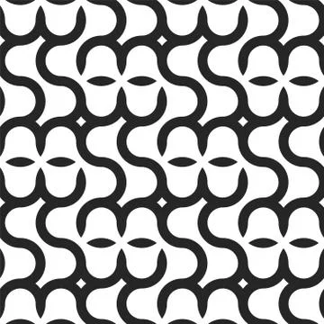Vector seamless geometric pattern with creative shapes. Endless grid background Illustrazione stock