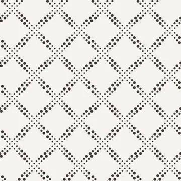 Vector seamless geometric pattern of dots of different sizes Illustrazione stock