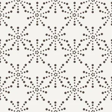 Vector seamless geometric pattern of dots of different sizes Illustrazione stock