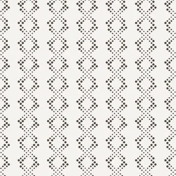 Vector seamless geometric pattern of dots of different sizes Illustrazione stock