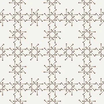 Vector seamless geometric pattern of dots of different sizes Illustrazione stock