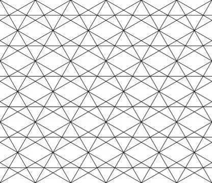 Vector seamless geometric pattern with editable weight of stroke Stock Illustration