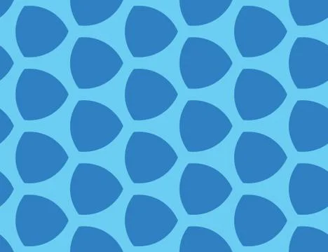 Vector seamless geometric pattern. Half lemon shapes in dark blue color, ligh イラスト素材