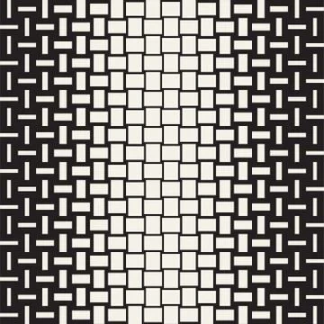 Vector Seamless Geometric Pattern. Halftone gradient color transition. Wove.. 库存插图