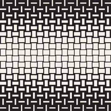 Vector Seamless Geometric Pattern. Halftone gradient color transition. Wove.. Stockillustratie